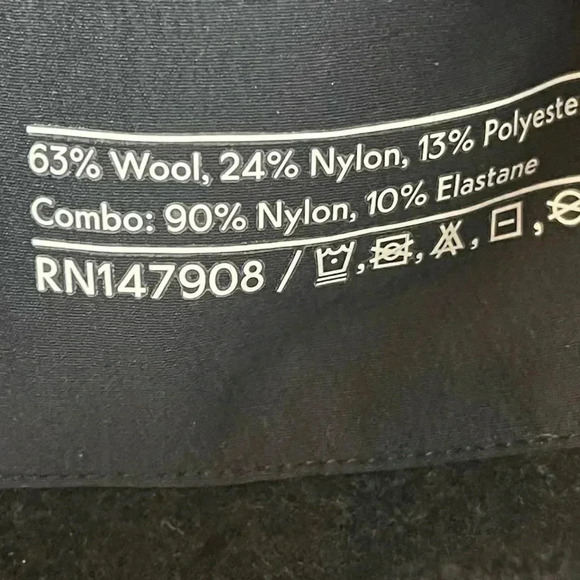 Outdoor Voices Womens XS MegaFleece 1/4 Zip Hoodie Sweatshirt Pockets Black Wool - Picture 8 of 10